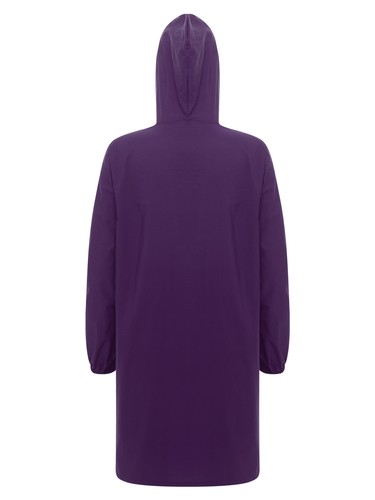 Women's Oilproof Hooded Work Jacket Long Sleeve Raincoat for Kitchen Cleaning - Picture 16 of 96