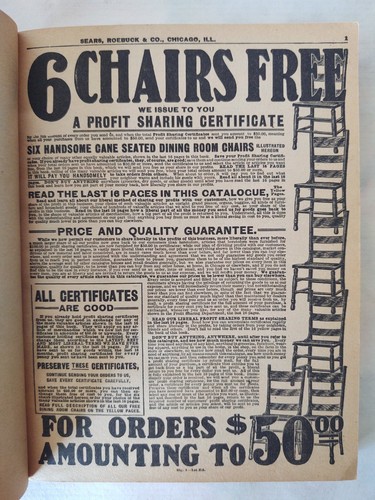 1909 Sears Roebuck Catalog 1979 Facsimile - Picture 5 of 9