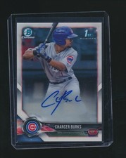 CHARCER BURKS 2018 BOWMAN CHROME 1ST RC AUTO #BCPA-CB