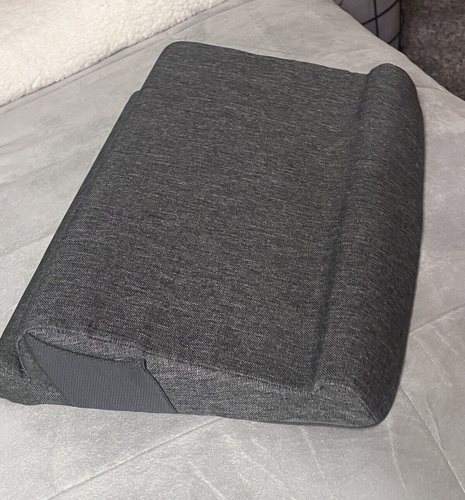 THE DUO Memory Foam Lap Desk Geräteständer - graue Abdeckung, Seitentaschen NEU