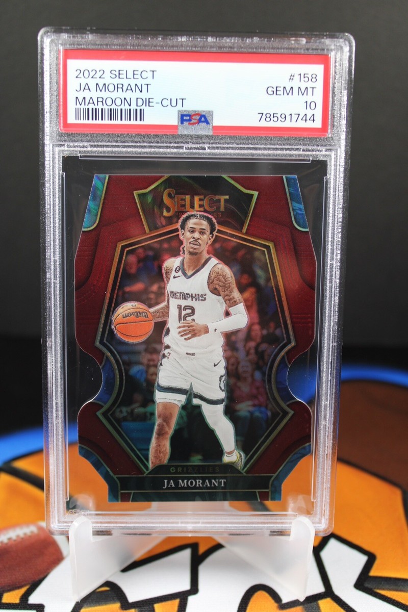 22-23 Panini Select #158 Ja Morant Red Die-Cut Prizm /175 22-23 Panini Select #158 Ja Morant Red Die-Cut Prizm /175