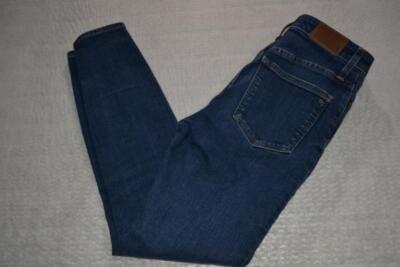 46831-a Madewell Jeans Curvy High-Rise Skinny Fit Blue Size 27 X