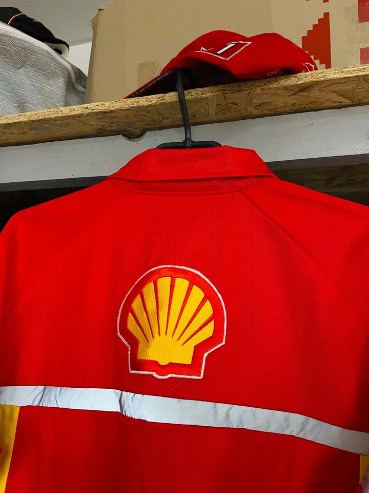 NEW With TAG Vintage Ferrari Shell Technical Racing MEN Overalls Jumpsuit SIZE L - Image 4 of 4