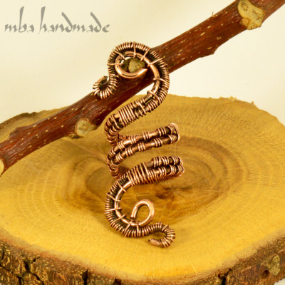 copper viking hair spiral