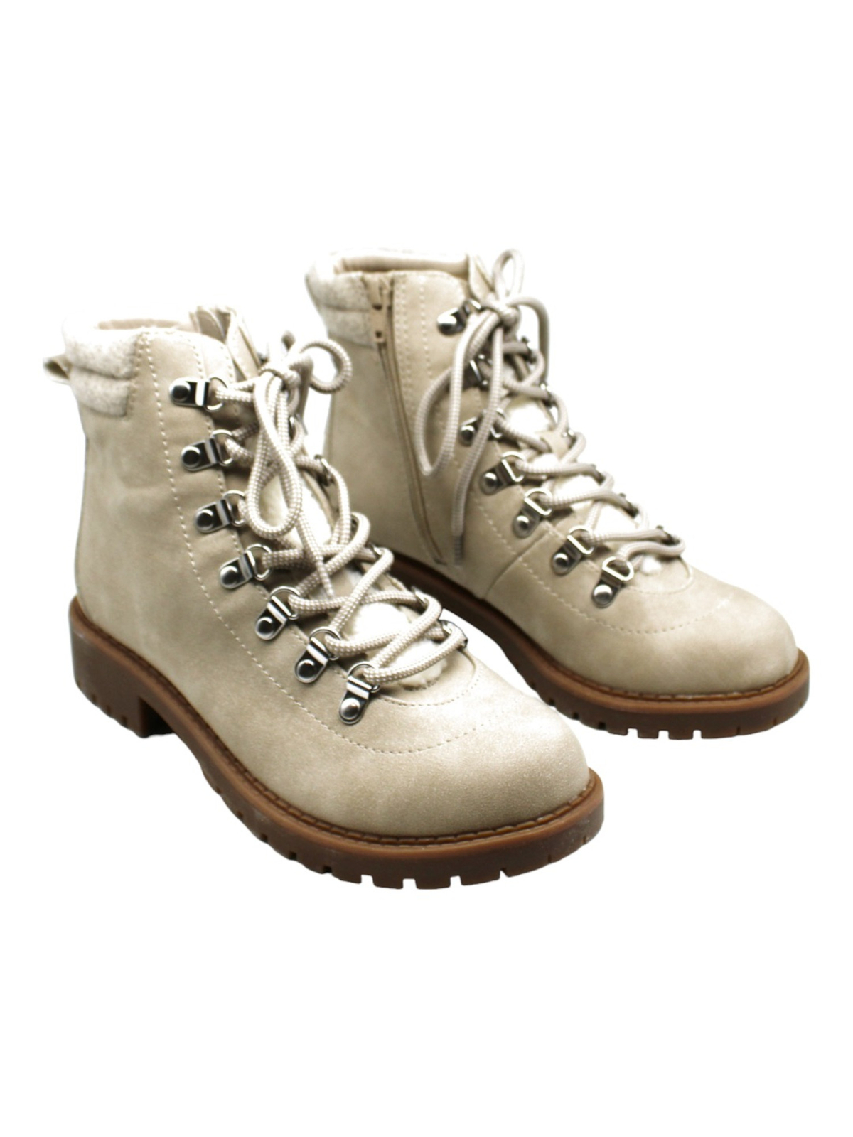 Женские бежевые ботильоны Maariah на блочном каблуке STYLE & COMPANY бежевого цвета с застежкой сзади, 5,5 М