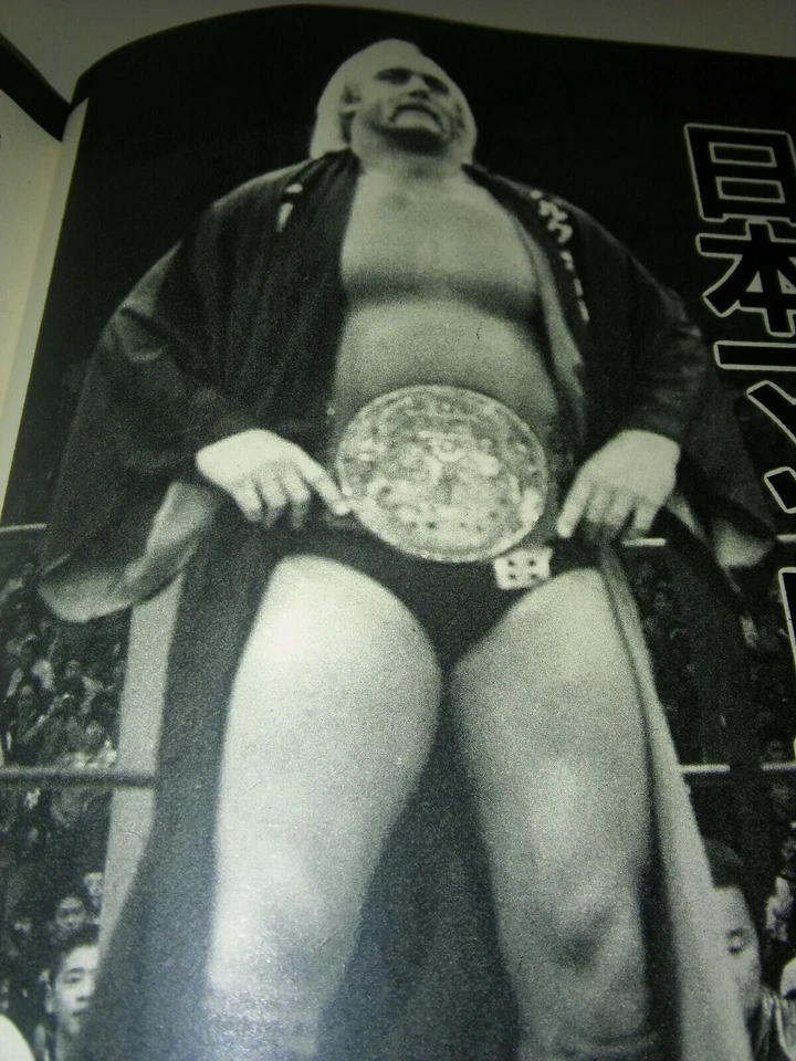 EXCELENTE programa de luta livre japonês Hulk Hogan WWF Inoki Series Baba 1984 Andre GIANT - Imagem 4 de 4
