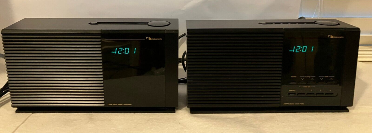 NAKAMICHI TM-1 & TM-2 AM FM DUAL ALARM DIGITAL CLOCK RADIO Set | eBay