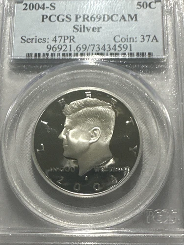 PR69 DCAM 2004-S Silver Kennedy Half Dollar PCGS