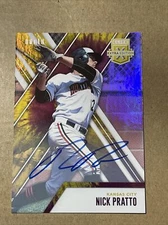 2017 Elite Extra Edition Nick Pratto Gold Auto #08/10 Autograph