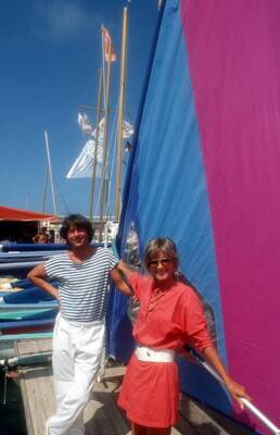 Herbert Herrmann, partner Susanne Uhlen, holiday on the isla - 1985 Old Photo 7