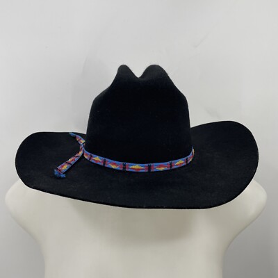 Western Express Inc Hat  Mexico Bolero Black Cowboy Size  6 5/8 Mexico Western express inc - Gem main image 2