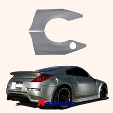 For Nissan Fairlady Z33 350Z DO Fiberglass Unpaint Wide Body Rear Bumper Fender