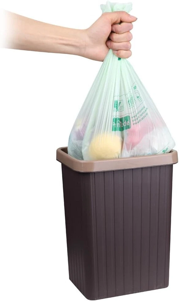 Bolsas compostables 2,6 galones restos de alimentos bolsas de residuos de patio 300 unidades extra 0,71 mil Foto 3 de 4