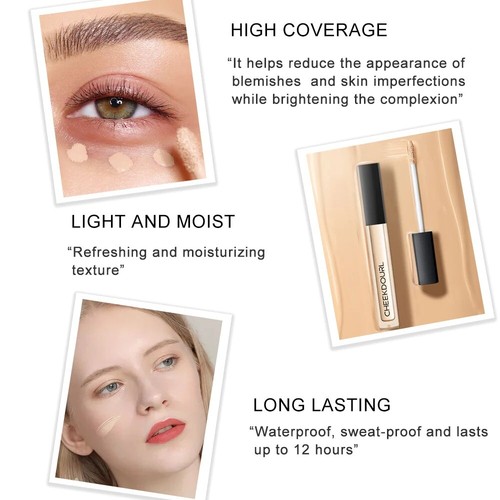 Waterproof CHEEKDOURL Concealer Cover Scars Acne Makeup Eye Dark Circle Cream - Picture 2 of 6