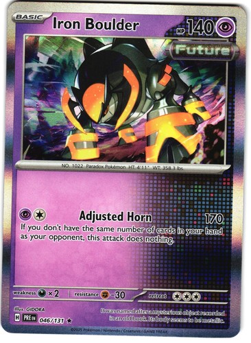 Iron Boulder Reverse Holo 71/142 Pokemon SV: Stellar Crown 