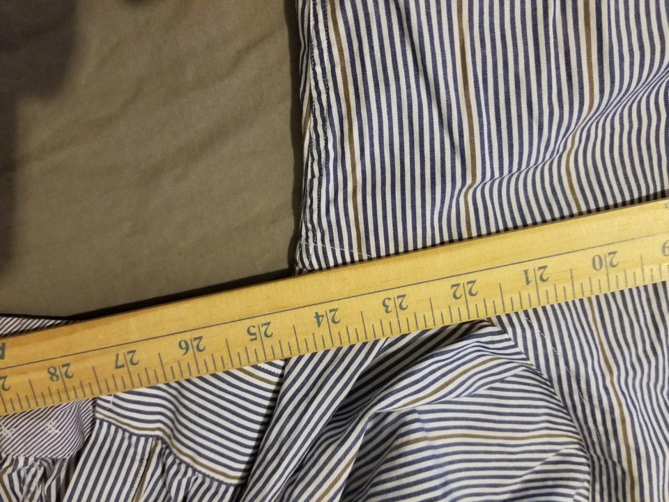 Рубашка мужская Ben Sherman Dress 17 34 35 XL синяя на пуговицах хлопок - Изображение 4 из 4