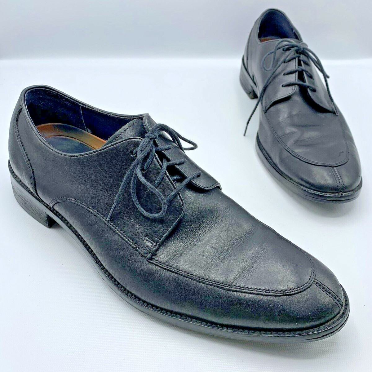 Cole Haan Mens Lenox Oxfords Size 10 M Black Leather Split Apron Toe Dress Shoes Cole Haan - Brandclub - Cole Haan Men main image 3