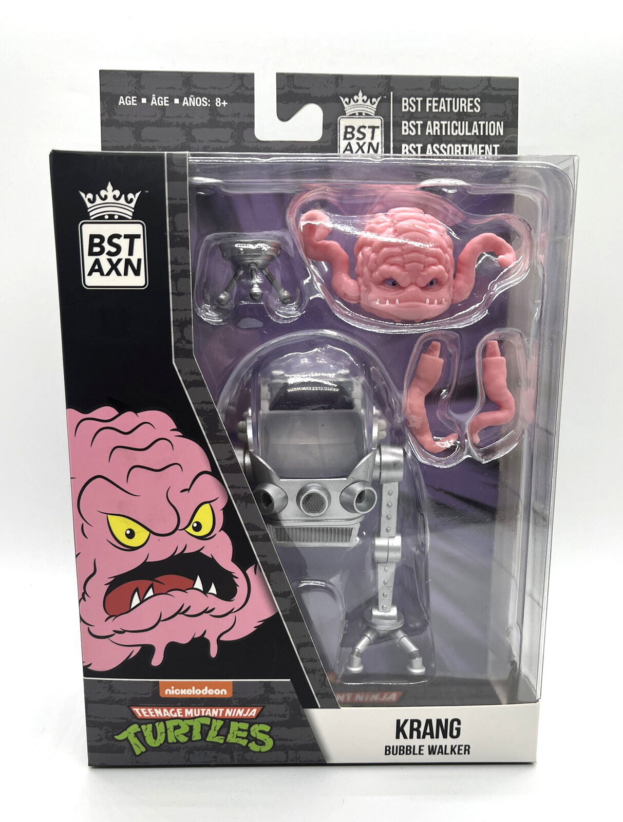 BST AXN Teenage Mutant Ninja Turtles Krang Bubble Walker Figure TMNT 2023