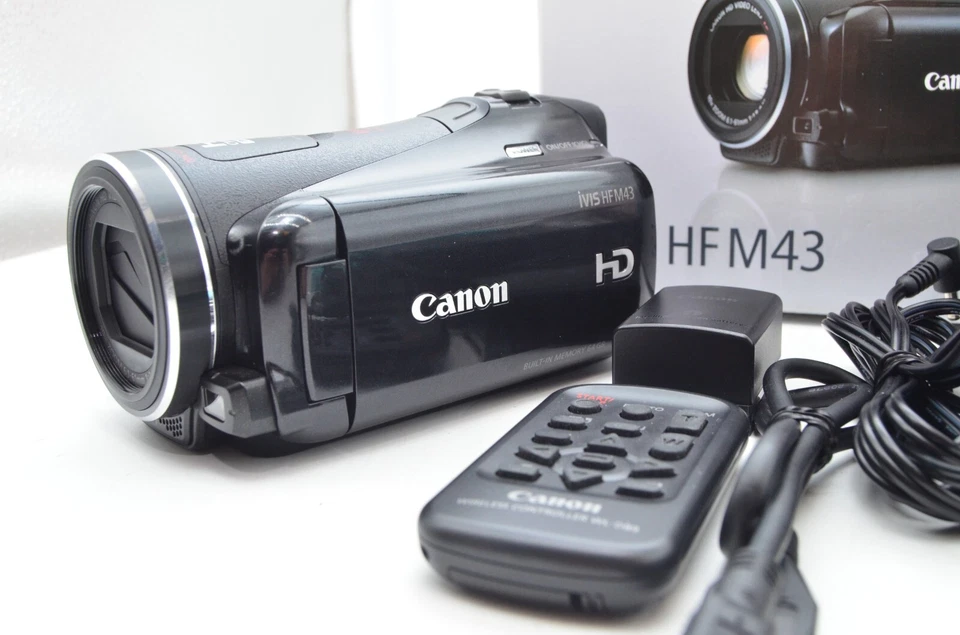 TOP MINT w/ box Canon iVIS HF M43 HD Video Camera Camcorder Black from Japan - Image 3 of 4