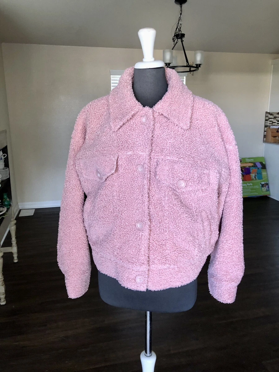 Teddy trucker jacket cheap