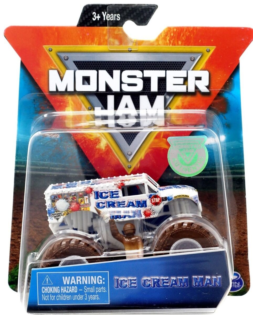 Monster Jam, Official Ice Cream Man vs. Monster Mutt Die-Cast Monster Trucks,  1:64 Scale, 2 Pack