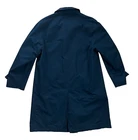 Trench Burberry taglia 52 cotone monofila blu scuro trench blu monopetto