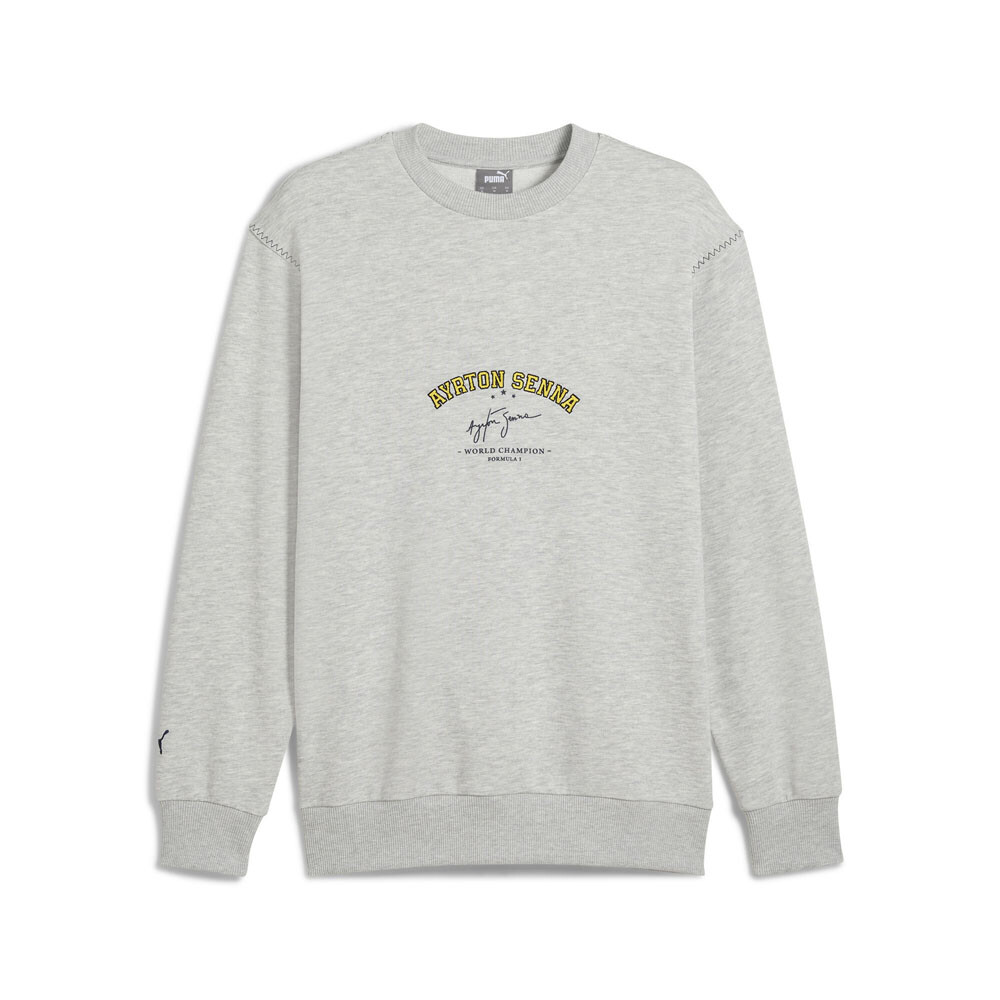 Толстовка с круглым вырезом Puma Senna A Vida мужская серая 62554803