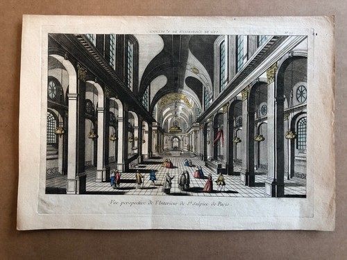 Vue d'optique: 77. Vue perspective de l’Intérieur de S. Sulpice de Paris - Picture 3 of 3