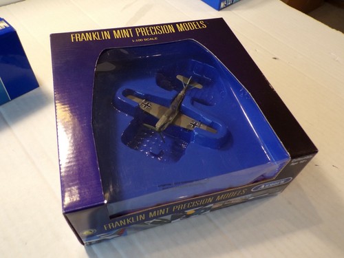 FRANKLIN MINT GERMAN WW II PLANE DIECAST SCALE 1.100 G NEW IN BOX M11E274 - Picture 7 of 7