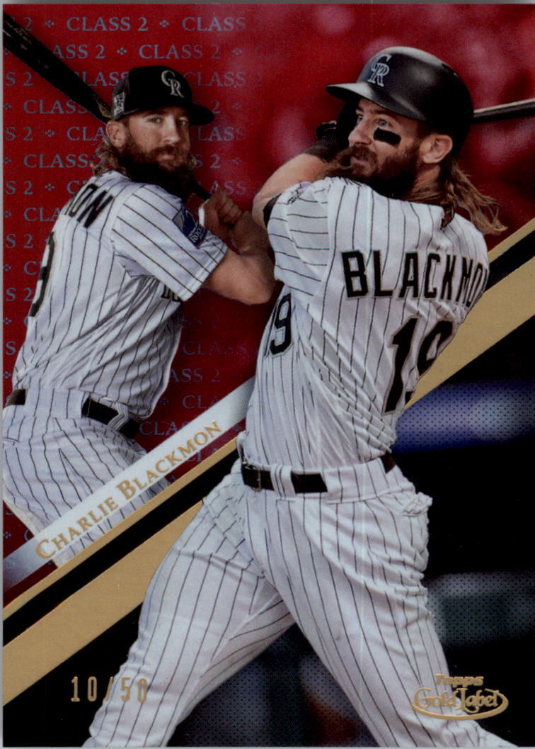 2019 Topps Gold Label Class 2 Red #22 Charlie Blackmon /50 - NM-MT