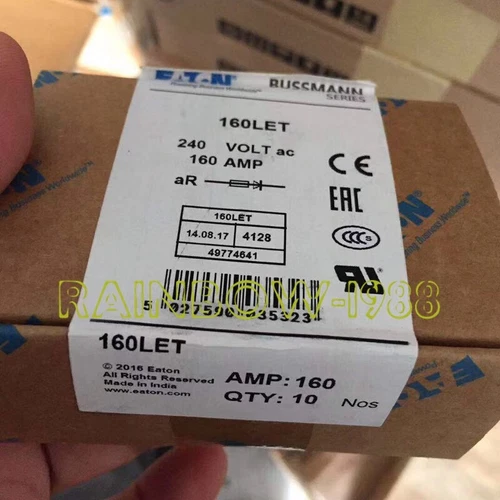 10PC/BOX FOR Bussmann EATON Fuse 160LET 160A 240vac New in box free ship