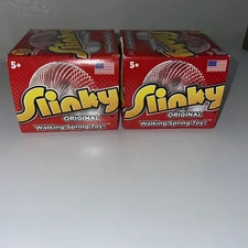 Original Metal Slinky Walking Spring Toy, Fidget Toys lot of 2 slinky’s original