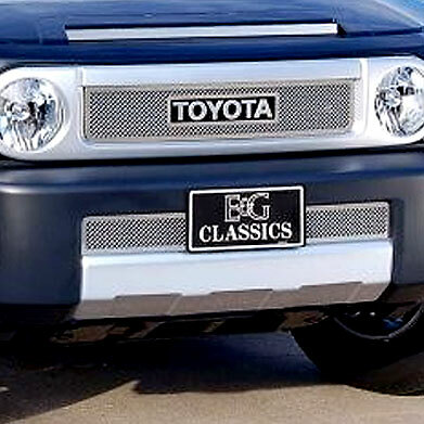 E&G CLASSICS Chrome Fine Mesh Grille for Toyota FJ Cruiser, 3pc 2007 - 2008