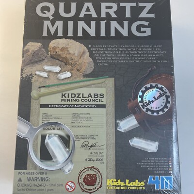 Quartz Mining Experiment Kit Kids Labs Science Products STEM 4M Factory Sealed