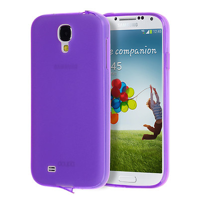 TPU Case Samsung S4 Silicone Case Cover Matte Clear Dust Protection Purple  | eBay