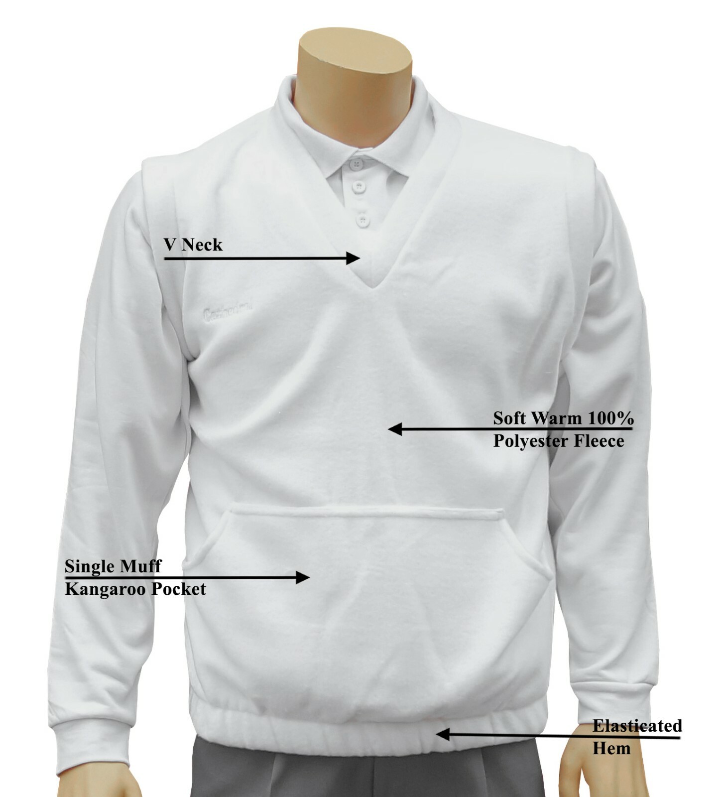 CATHEDRAL Arcticfleece Jumper Jacket Top Mens Bowls Polyester Fleece