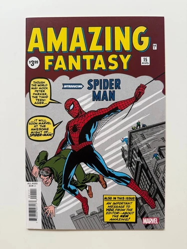 Amazing Fantasy #15 (2019) | FACSIMILE | 1st app of Spider-Man | Marvel | NM