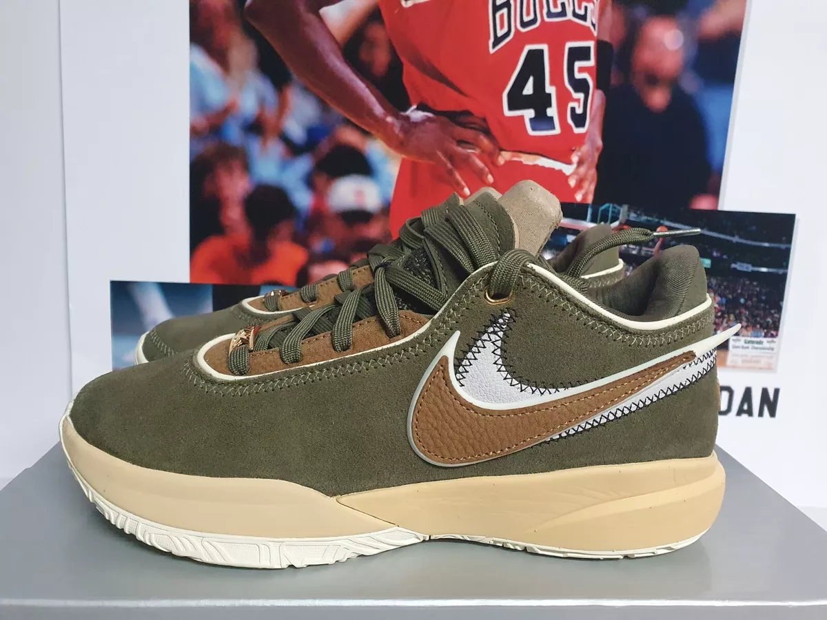 Nike LEBRON XX 20 Olive Green Men s UK 7 EUR 41 DV1193 901 eBay