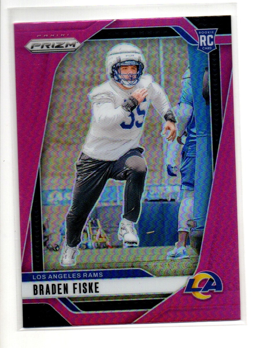 2024 Panini Prizm - Rookies Braden Fiske #310 Pink Prizm (RC)