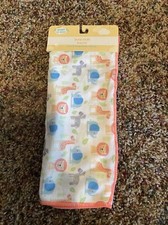 Angel of Mine Blue Multi Color Animals Boys Girls Burp Cloth 12 x 20 inches