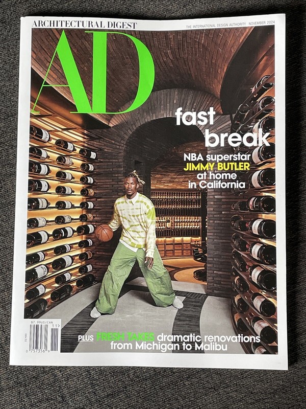 JIMMY BUTLER - Architectural Digest Magazine - November 2024 - BRAND NEW