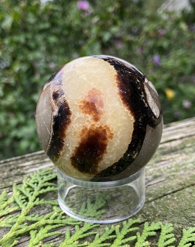246.2g CLASSIC NATURAL DRAGON SEPTARIAN CRYSTAL HEALING SPHERE Reiki MOROCCO - Picture 2 of 5