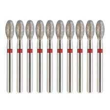 379/023F Dental Diamond Football Burs Egg Fine Grit Red FG High Speed Burr