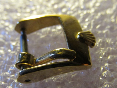 ROLEX - RARE VINTAGE '70/80 - GOLD COLOR BUCKLE - 10 mm INSIDE -SWISS MADE - Foto 4 di 4