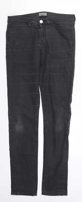 Flippa K Damen Skinny Jeans Grau Baumwollmischung Größe S W29 L30