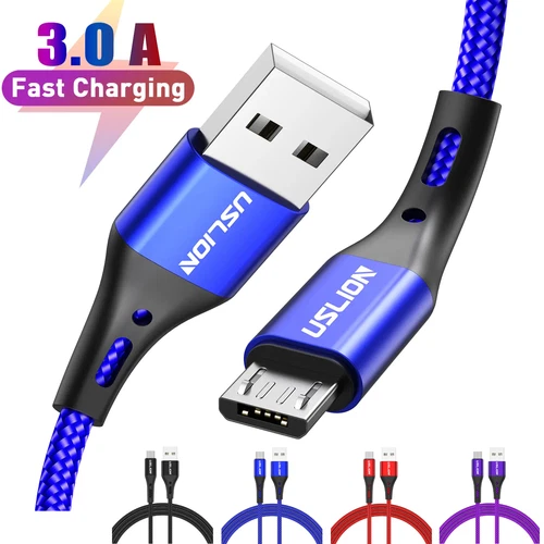 Micro USB auf USB  1-2-3m Ladekabel 60W Schnellladekabel für Samsung Xiaomi 3A