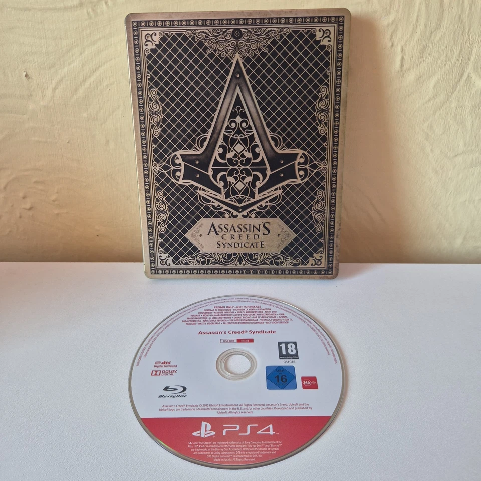 Assassin's Creed Syndicate Steelbook PS4 PROMO Rare PlayStation 4 Promotional  - Image 1 of 4