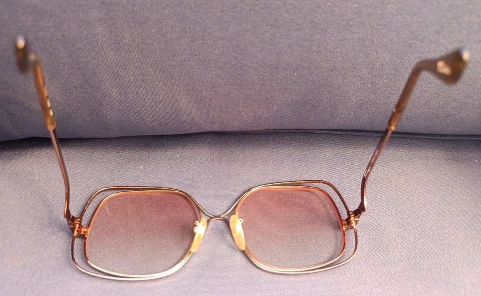 Gafas de sol ultra raras vintage Tura MOD 202 marco oro rosa años 70 Japón 5 1/2 140 Foto 3 de 4