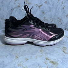 Ryka Devotion Plus 3 Womens Sz 10 Wide Shoes Black Pink Purple Athletic Sneakers
