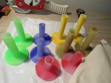 Driving range mat Golf Tees, New, 5 Colors, 5 Sizes, Canvas bag, 10 tees